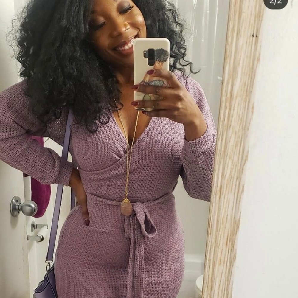 Purple sexy dress - Picture 3 of 3